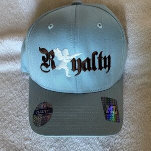 Light Blue Flexfit Cap with Embroidered Design